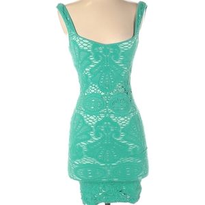Free People turquoise bodycon dress